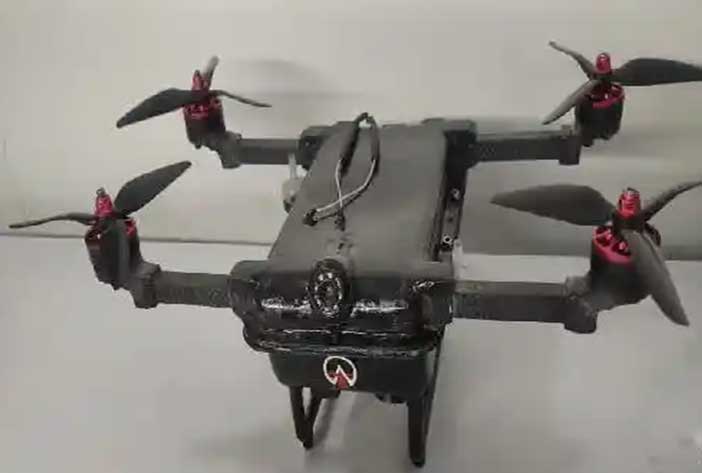 3-D printed drone UAV developed by Jayant Kumar Mohanta, Asst. Professor, IIT Jodhpur.